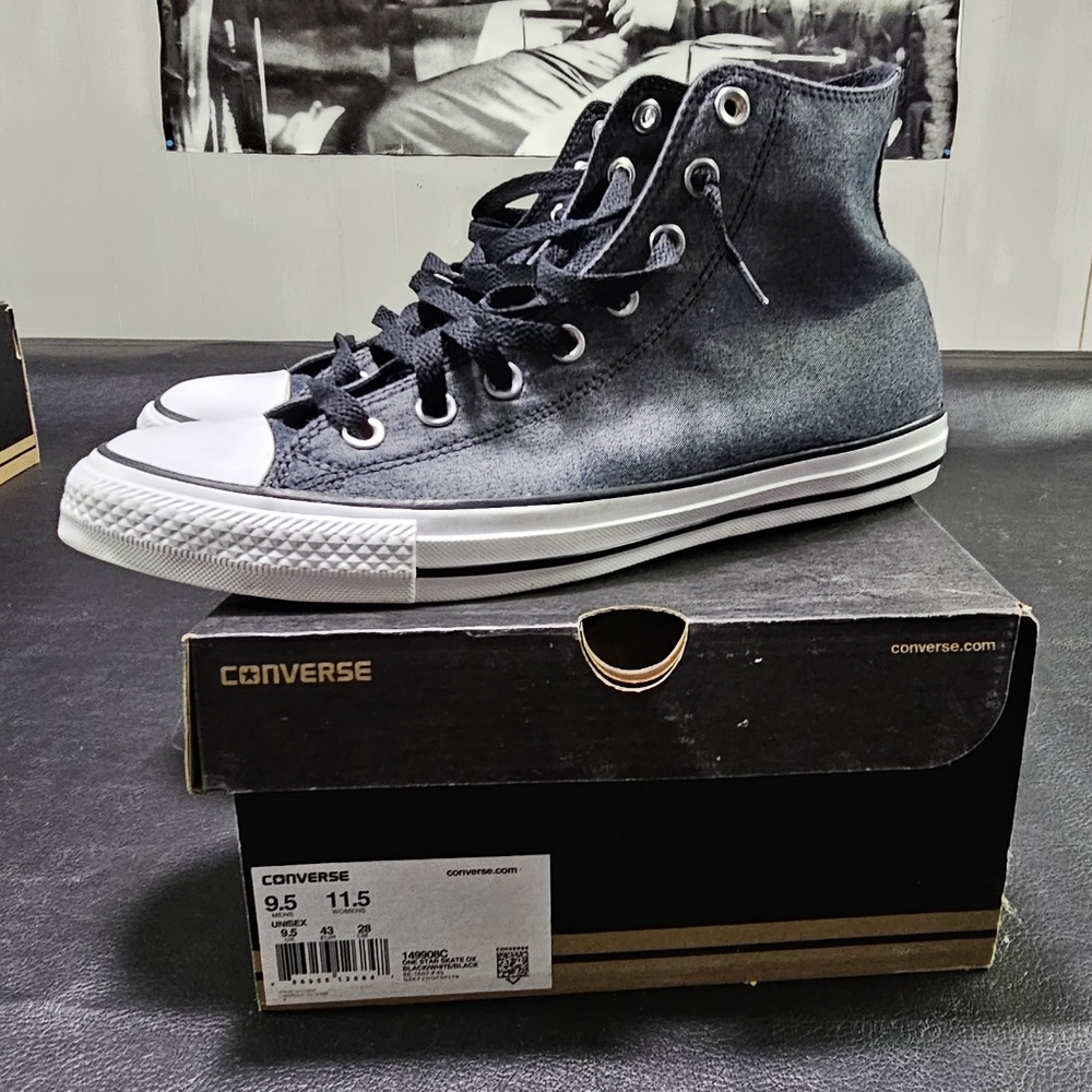 Converse Men's Gray High-Top Sneakers
